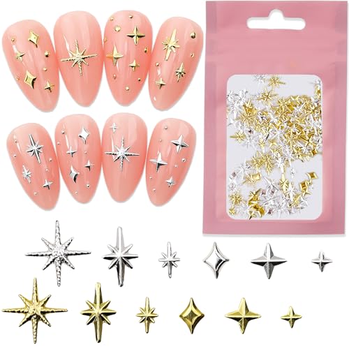 120 Stück Gold Silber Stern Nail Charms Y2K Star Charms Nägel Metall Sterne Nagel Charms Gemischte Größe Form Nail Studs Star Nail Design Nail Art Charms 3D Stars Nagel Deko Nails Charms Nägel Zubehör 120 Stück Gold Silber Stern Nail Charms Y2K Star Charms Nägel Metall Sterne Nagel Charms Gemischte Größe Form Nail Studs Star Nail Design Nail Art Charms 3D Stars Nagel Deko Nails Charms Nägel Zubehör von Dornail