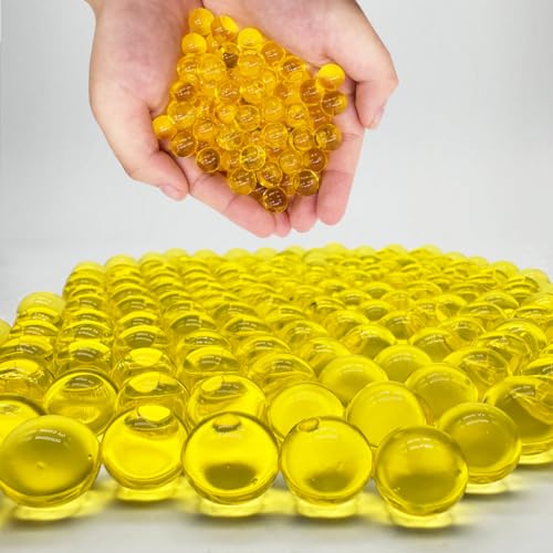 Dortrue 10000 Stück Wassergelperlen für Vasenfüller, ungiftige Edelsteine, Gelee-Perlen für Tafelaufsätze, Hochzeitsdekoration – Gold von Dortrue