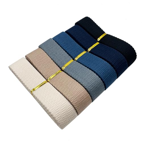 Dortrue 2,5 cm schweres Baumwollgewebe, 18 Meter, 6 Farben, gemischte Gurtbänder für Taschen, Griffe, Tragetaschen, Stoffgürtel, Herstellung von Outdoor-Zubehör von Dortrue