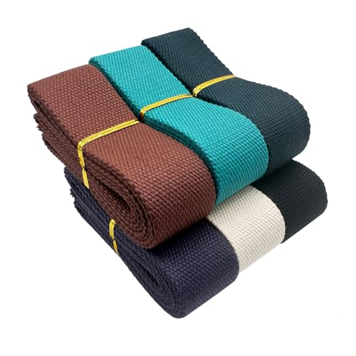 Dortrue 3,8 cm schweres Baumwoll-Gurtband, 18 m, 6 Farben, gemischte Gurtbänder für Taschen, Taschen, Tragetaschen, Stoffgürtel, Herstellung von Outdoor-Zubehör Dortrue 3,8 cm schweres Baumwoll-Gurtband, 18 m, 6 Farben, gemischte Gurtbänder für Taschen, Taschen, Tragetaschen, Stoffgürtel, Herstellung von Outdoor-Zubehör von Dortrue