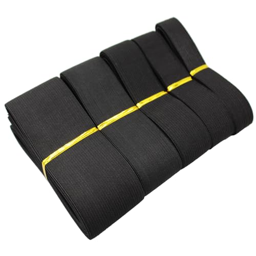 Dortrue Schwere elastische Bänder zum Nähen, 5 verschiedene Größen, 9,1 m, hohe Elastizität, elastisches Band zum Nähen von Bund, Hosen, Kleidung Dortrue Schwere elastische Bänder zum Nähen, 5 verschiedene Größen, 9,1 m, hohe Elastizität, elastisches Band zum Nähen von Bund, Hosen, Kleidung von Dortrue