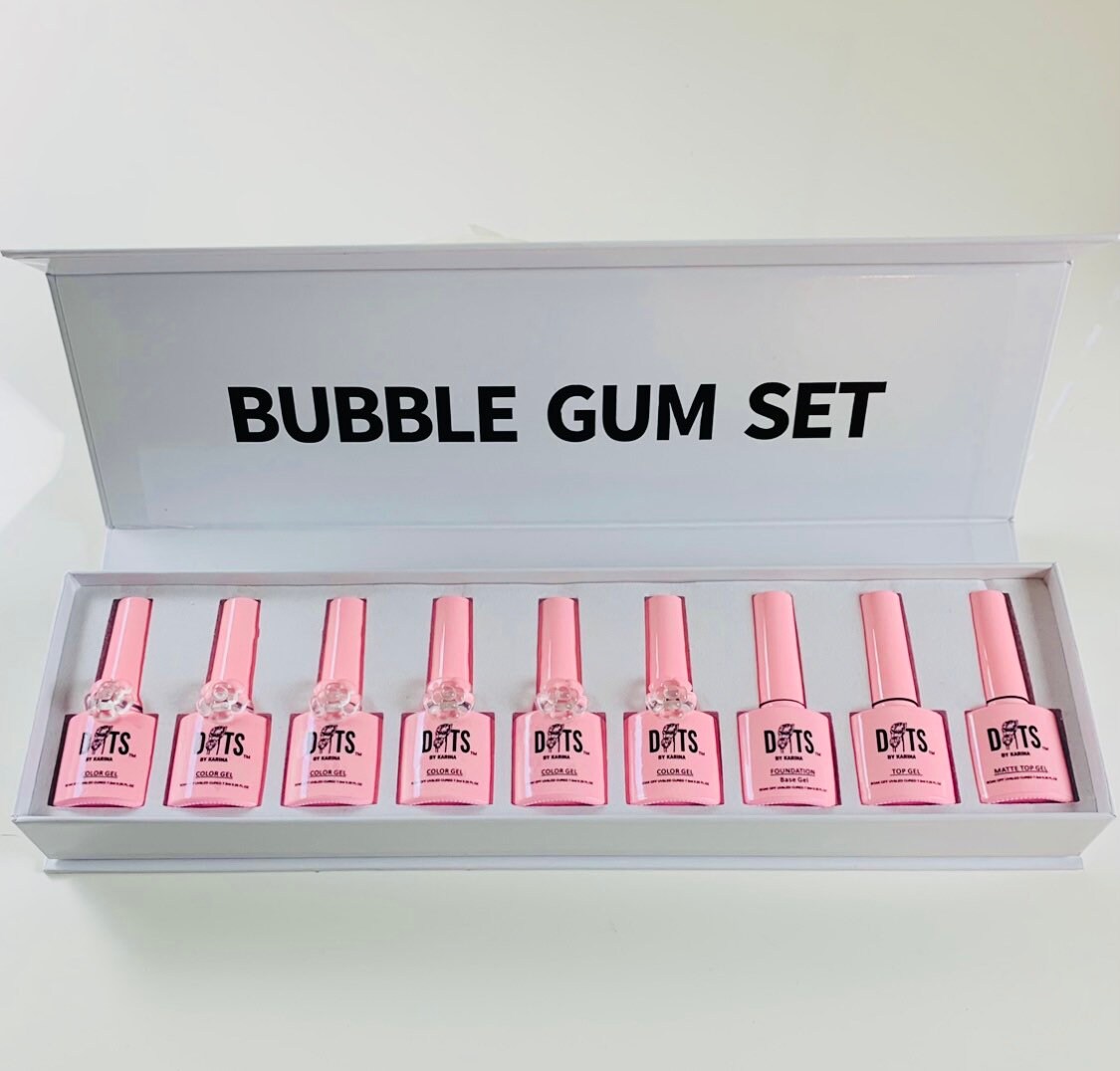 Bubble Gum Set Gel Nagellack von DotsByKarina
