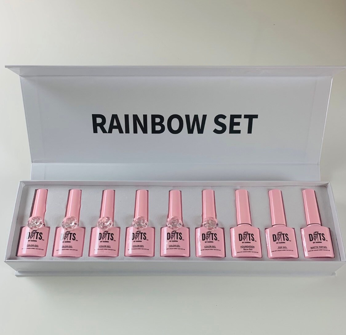 Rainbow Set Gel Nagellack von DotsByKarina