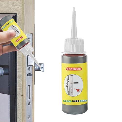 3 Stück Graphitpulver für Schlösser, 3x60ml Graphitpulver-Schmiermittel, Türführungen, Autoschlösser, Türschlossscharniere, Korrosion verhindern von Dottduya