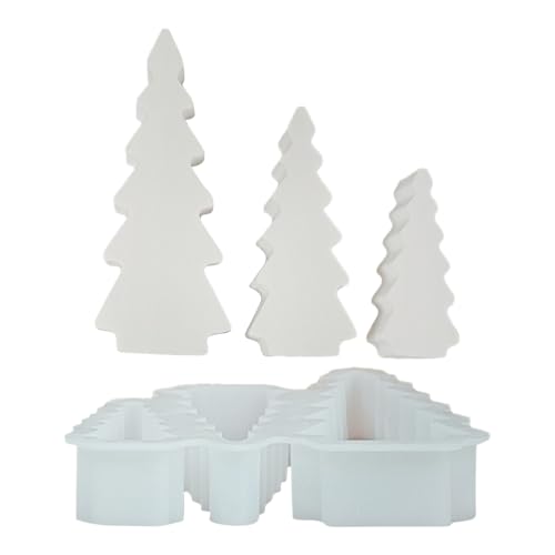Dottduya Weihnachtsbaum Silikonform | 3-teilige Weihnachtsbaum Dekorationsformen,Hausdekoration Gießformen Saisonale Accessoires Für Hobbyisten Kollegen Männer Freunde Enthusiasten von Dottduya