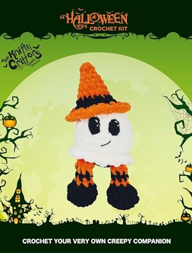Dotty Design Knitty Critters - Halloween - Geist | Anfängerfreundliches Häkel-Bastelset mit recyceltem Garn Dotty Design Knitty Critters - Halloween - Geist | Anfängerfreundliches Häkel-Bastelset mit recyceltem Garn von Dotty Design
