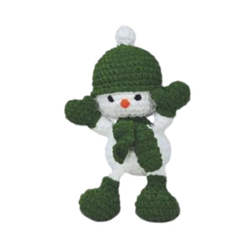 Dotty Design Knitty Critters - Knitty Critters Make Christmas - Jolly Green Snowman | Anfängerfreundliches Häkel-Bastelset mit recyceltem Garn von Dotty Design