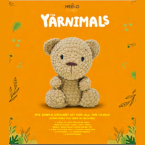 Dotty Design Knitty Critters - Yarnimals - Bruno der Bär | Anfängerfreundliches Häkel-Bastelset mit recyceltem Garn Dotty Design Knitty Critters - Yarnimals - Bruno der Bär | Anfängerfreundliches Häkel-Bastelset mit recyceltem Garn von Dotty Design