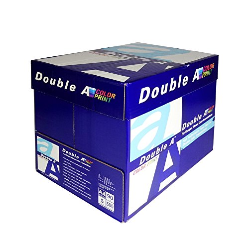 Double A Drucker-/ Kopierpapier Color Print: A4, 90 g/m², 2500 Blatt (5x500), weiß von Double A