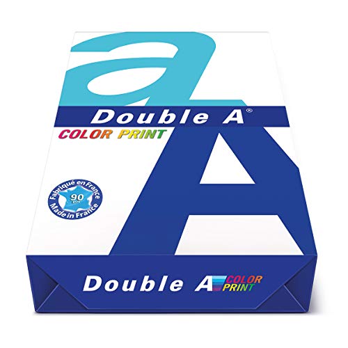 Double A Drucker-/ Kopierpapier Color Print: A4, 90 g/m², 500 Blatt, weiß von Double A