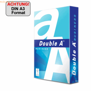 Double A Kopierpapier Business S127075 A3 75g 500 Blatt von Double A