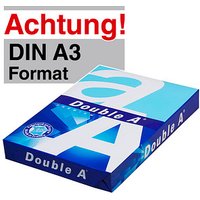 Double A Kopierpapier PREMIUM DIN A3 80 g/qm 500 Blatt von Double A