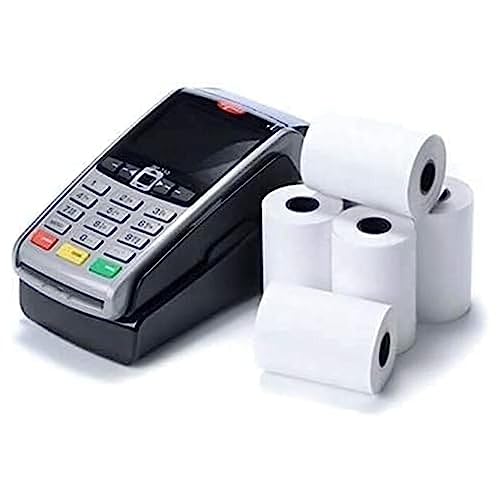 Kassen-Papierrollen für Kreditkarten-Rechnungen, PDQ-Thermo-Papier, 57 x 40 mm 100 Rolls von Double Dragon