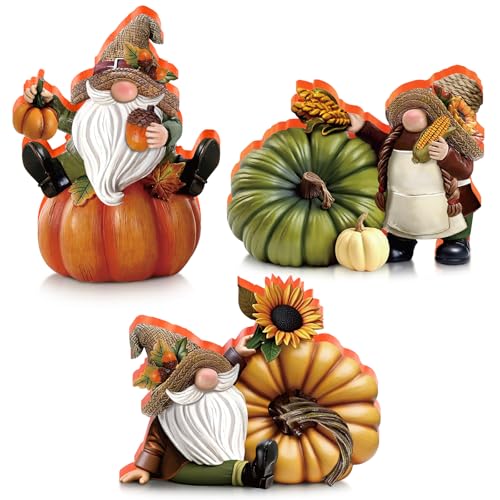 DoubleFill 3 Stück Herbst-Kürbis-Zwerg Thanksgiving Figuren Holzfiguren Holzdekorationen für Party Zuhause Tischdekoration Geschenke DoubleFill 3 Stück Herbst-Kürbis-Zwerg Thanksgiving Figuren Holzfiguren Holzdekorationen für Party Zuhause Tischdekoration Geschenke von DoubleFill