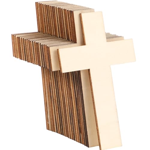 DoubleFill 72 Stück Blanko-Holzkreuz zum Basteln, 10,9 x 7,9 cm, unlackierte Kreuzförmige Holzstücke, blanko, Holzausschnitte für DIY-Osterprojekte, Kirchenhandwerk, Geschenkanhänger, Sonntagsschule DoubleFill 72 Stück Blanko-Holzkreuz zum Basteln, 10,9 x 7,9 cm, unlackierte Kreuzförmige Holzstücke, blanko, Holzausschnitte für DIY-Osterprojekte, Kirchenhandwerk, Geschenkanhänger, Sonntagsschule von DoubleFill
