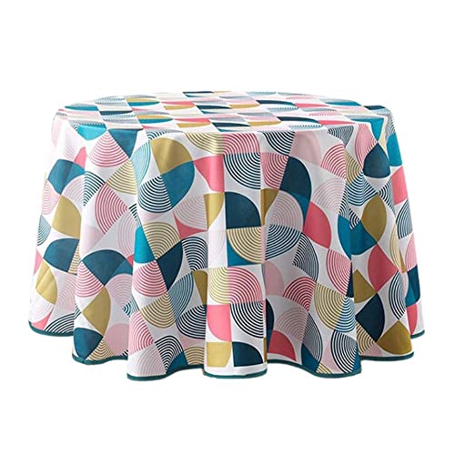 Douceur d'Intérieur, Tischdecke rund (Durchmesser 180 cm) Rythmo Rosa, Polyester Bedruckt Douceur d'Intérieur, Tischdecke rund (Durchmesser 180 cm) Rythmo Rosa, Polyester Bedruckt von Douceur d'Intérieur