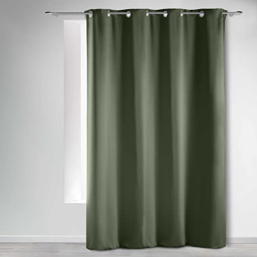 Douceur d'Intérieur 1609121 VORHÄNGE, Polyester, kaki, 135L X 240H cm (1 Panneaux) von Douceur d'Intérieur