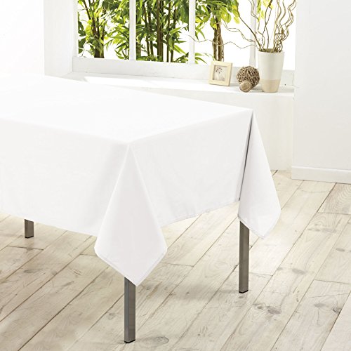 Douceur d'intérieur - 1720206, Tischdecke Rechteckige, 140 X 250 cm, Essentiel, Polyester Unifarben, Weiss Douceur d'intérieur - 1720206, Tischdecke Rechteckige, 140 X 250 cm, Essentiel, Polyester Unifarben, Weiss von Douceur d'Intérieur
