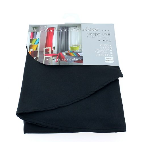 Douceur d'intérieur - 1720378, Tischdecke Rechteckige, 140 X 250 cm, Essentiel, Polyester Unifarben, Schwarz Douceur d'intérieur - 1720378, Tischdecke Rechteckige, 140 X 250 cm, Essentiel, Polyester Unifarben, Schwarz von Douceur d'Intérieur