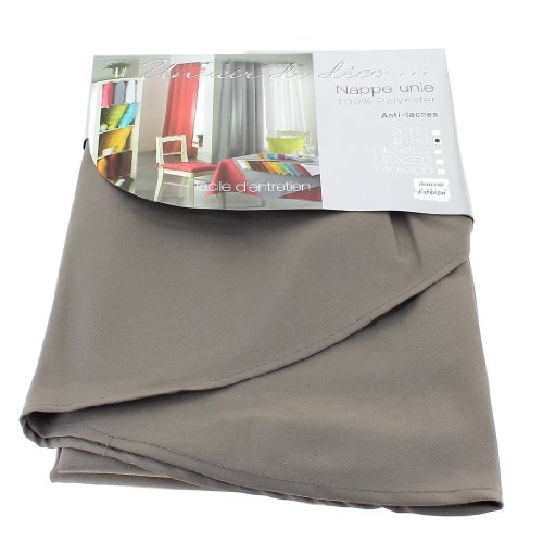 Douceur d'Interieur Tischdecke, 140 x 200 cm, Polyester, Taupe, Leinen, hellgrau, 78.7 x 55.1 inch (Rectangular) Douceur d'Interieur Tischdecke, 140 x 200 cm, Polyester, Taupe, Leinen, hellgrau, 78.7 x 55.1 inch (Rectangular) von Douceur d'Intérieur