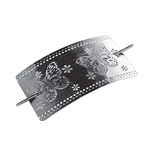 Douceur d'Intérieur Raffhalter Brosche 9 x 17,5 cm Metall Patina Epica schwarz/Silber Douceur d'Intérieur Raffhalter Brosche 9 x 17,5 cm Metall Patina Epica schwarz/Silber von Douceur d'Intérieur