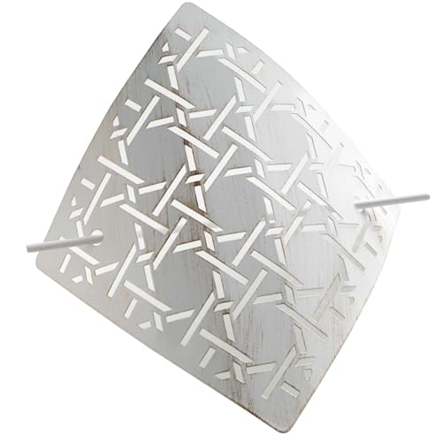 Douceur d'Intérieur Raffhalter für den Innenbereich, 16,5 x 16,5 cm, Metall, Patina Bobix, Weiß/Gold Douceur d'Intérieur Raffhalter für den Innenbereich, 16,5 x 16,5 cm, Metall, Patina Bobix, Weiß/Gold von Douceur d'Intérieur