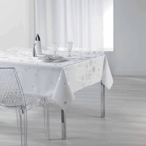 Douceur d'Intérieur Sternbild Nappe Rectangle, Polyester, Blanc, 150 x 240 cm von Douceur d'Intérieur