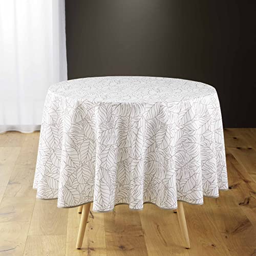 Douceur d'Intérieur Tischdecke Solea, rund, Durchmesser 180 cm, Polyester Bedruckt von Douceur d'Intérieur