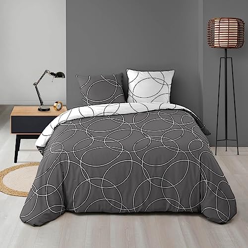 douceur d'Intérieur Bettwäsche, Bettbezug, Polyester, Mehrfarbig, 220 x 240 cm, Polyester, Mehrfarbig, 240 x 220 cm douceur d'Intérieur Bettwäsche, Bettbezug, Polyester, Mehrfarbig, 220 x 240 cm, Polyester, Mehrfarbig, 240 x 220 cm von Douceur d'Intérieur