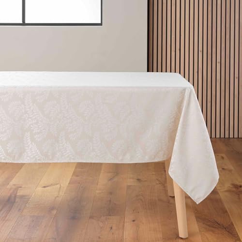 Douceur d'Intérieur Doriane Tischdecke, rechteckig (140 x 240 cm), Natur, Jacquard von Douceur d'Intérieur