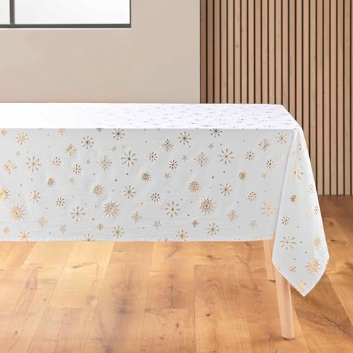 douceur d'intérieur Rechteckige Tischdecke, Weiss/Gold, 140 x 240 cm douceur d'intérieur Rechteckige Tischdecke, Weiss/Gold, 140 x 240 cm von Douceur d'Intérieur