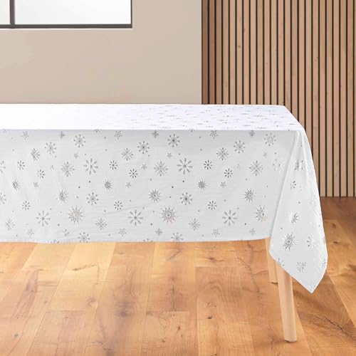 douceur d'intérieur Rechteckige Tischdecke, Weiss/Silber, 140 x 240 cm douceur d'intérieur Rechteckige Tischdecke, Weiss/Silber, 140 x 240 cm von Douceur d'Intérieur