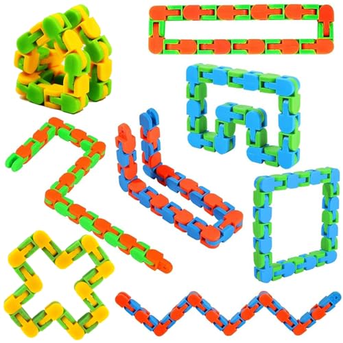 8 Stück 24 Links Wacky Tracks Snap and Click Toy Set, Wacky Tracks Schlange Anti-Stress Ketten Spielzeug, Mitgebsel Kindergeburtstag, Für Stressabbau - Anti-Stress Ketten Spielzeug. 8 Stück 24 Links Wacky Tracks Snap and Click Toy Set, Wacky Tracks Schlange Anti-Stress Ketten Spielzeug, Mitgebsel Kindergeburtstag, Für Stressabbau - Anti-Stress Ketten Spielzeug. von Doukesh