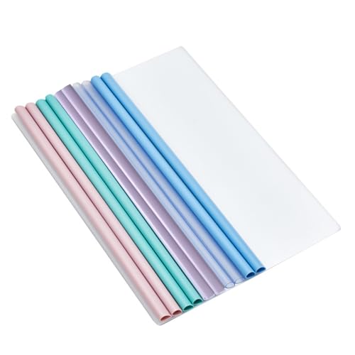 Doukesh A4 Sliding Bar Binder, 10 Stück, Blau, Grün, Rosa, Lila, Transparent, 31*22 cm, A4, Standard, Colored, Kunststoff, 50 sheets, Ordner, Dokumentenmappe Doukesh A4 Sliding Bar Binder, 10 Stück, Blau, Grün, Rosa, Lila, Transparent, 31*22 cm, A4, Standard, Colored, Kunststoff, 50 sheets, Ordner, Dokumentenmappe von Doukesh