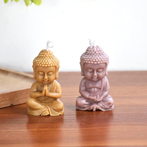 Dous 2 Stück Buddha Silikonform, Mönch Buddha Bodhisattva Kerzenform, Handgemachte Buddha Maitreya Seifenform, Silikonform Für Aroma, Ton, Betonhandwerk Und Harzverzierung Dous 2 Stück Buddha Silikonform, Mönch Buddha Bodhisattva Kerzenform, Handgemachte Buddha Maitreya Seifenform, Silikonform Für Aroma, Ton, Betonhandwerk Und Harzverzierung von Dous