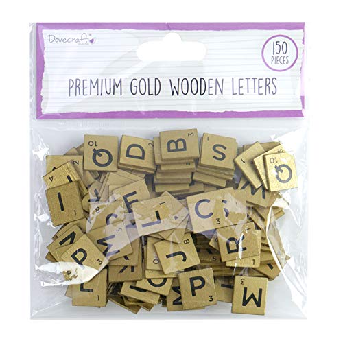 Dovecraft DCBS227 Wooden Letters-Gold, multifarben, One Size Dovecraft DCBS227 Wooden Letters-Gold, multifarben, One Size von Dovecraft