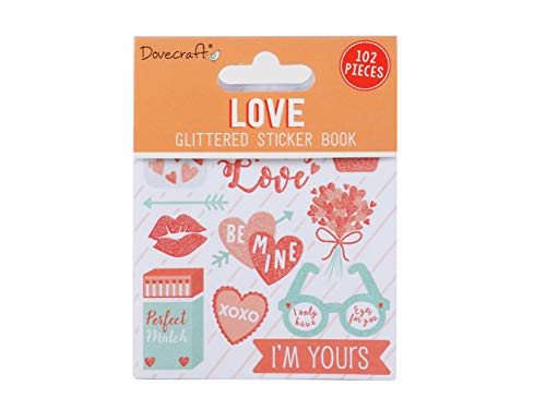Dovecraft DCSTB005 Book-Love-98 Aufkleber, Glitzer-Designs, für Bastelarbeiten, Schreibwaren, Tagebuch, Papier, Mehrfarbig, Einheitsgröße Dovecraft DCSTB005 Book-Love-98 Aufkleber, Glitzer-Designs, für Bastelarbeiten, Schreibwaren, Tagebuch, Papier, Mehrfarbig, Einheitsgröße von Dovecraft