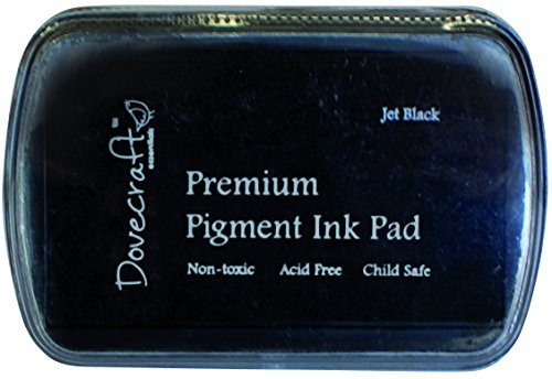 Dovecraft Essentials Premium Ungiftiges Pigment Stempelkissen, Tiefschwarz Dovecraft Essentials Premium Ungiftiges Pigment Stempelkissen, Tiefschwarz von Dovecraft