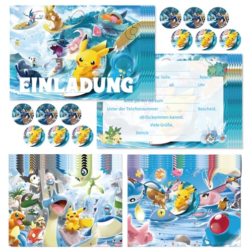 Dowdiles 12x Einladungskarten Kindergeburtstag mit Umschlägen, Geburtstagseinladungen für Jungen und Mädchen, Deutsche Partyeinladungen für Kindergeburtstage 05 Dowdiles 12x Einladungskarten Kindergeburtstag mit Umschlägen, Geburtstagseinladungen für Jungen und Mädchen, Deutsche Partyeinladungen für Kindergeburtstage 05 von Dowdiles