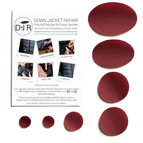 Reparaturset für Daunenjacken (Selbstklebend) 25 Farben - BERGUND von DJR