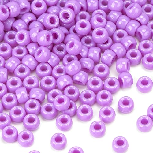 Dowsabel Violette Pony-Perlen, Großpackung, 6 x 9 mm, Kandi-Perlen mit großem Loch, für Armbänder, Zöpfe, DIY, Freundschaftsarmband, Halsketten, Schmuckherstellung, Kinder und Studenten, Basteln und Dowsabel Violette Pony-Perlen, Großpackung, 6 x 9 mm, Kandi-Perlen mit großem Loch, für Armbänder, Zöpfe, DIY, Freundschaftsarmband, Halsketten, Schmuckherstellung, Kinder und Studenten, Basteln und von Dowsabel