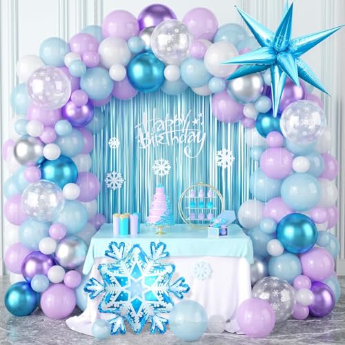 102PCS eingefroren Ballons, Folienballons für Kindergeburtstag Party, Schneeflocke Ballons,, Elsa und Anna Thema Party-Dekoration 102PCS eingefroren Ballons, Folienballons für Kindergeburtstag Party, Schneeflocke Ballons,, Elsa und Anna Thema Party-Dekoration von Doyomtoy