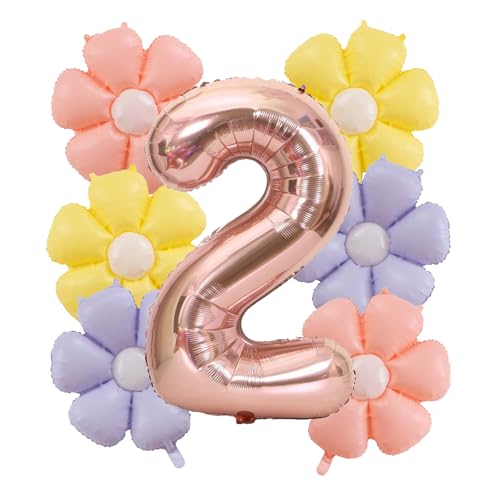 7-teiliges Geburtstagsdekorationsset für 2-jährige Kinder, mit Ballons mit der Zahl 2, Geburtstagsdekorationsgeschenk für 2-jährige Jungen und Mädchen, Ballondekoration 7-teiliges Geburtstagsdekorationsset für 2-jährige Kinder, mit Ballons mit der Zahl 2, Geburtstagsdekorationsgeschenk für 2-jährige Jungen und Mädchen, Ballondekoration von Doyomtoy