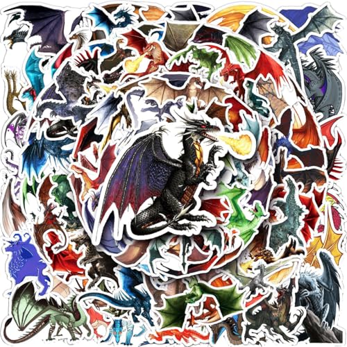 Drachen Graffiti Aufkleber,Doyomtoy 100 Stück Aufkleber Sticker Set Drachen Thema Aufkleber Wasserfeste Aufkleber DIY für Partei Gepäck Auto Laptop Phone Aufkleber Drachen Graffiti Aufkleber,Doyomtoy 100 Stück Aufkleber Sticker Set Drachen Thema Aufkleber Wasserfeste Aufkleber DIY für Partei Gepäck Auto Laptop Phone Aufkleber von Doyomtoy