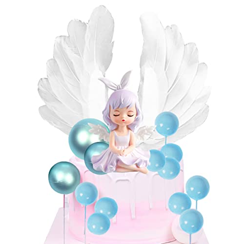 Engel Figuren für Torte,14 Stück Engel Kuchen Eisprinzessin Figuren Set,Engel, Engelsflügel stehen für Glück Cake Topper blinkende Und kleine Kugeln Tortendeko für Party Kuchen Engel Figuren für Torte,14 Stück Engel Kuchen Eisprinzessin Figuren Set,Engel, Engelsflügel stehen für Glück Cake Topper blinkende Und kleine Kugeln Tortendeko für Party Kuchen von Doyomtoy