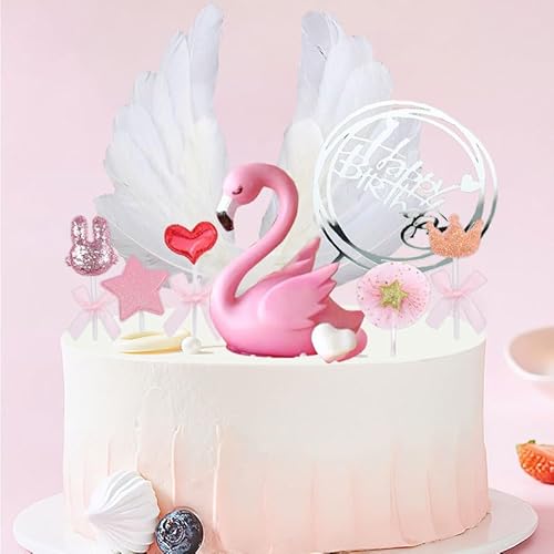 Flamingo Tortendekoration, 8-teiliges Flamingo Tortendekorations-Set, Flamingo, Flamingos Partytorte dekorieren Flamingo Tortendekoration, 8-teiliges Flamingo Tortendekorations-Set, Flamingo, Flamingos Partytorte dekorieren von Doyomtoy