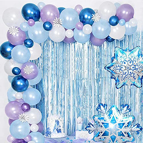 79PCS Frozen Luftballons - Aluminiumfolienballons für Kindergeburtstagsparty - Elsa und Anna Mottoparty Dekoration(Free Pump) von Doyomtoy