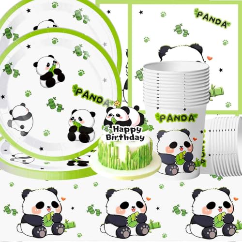 Panda Geburtstag Deko,Doyomtoy Panda Partygeschirr Set Cake Topper Geburtstag Party Set Geburtstagsteller Tassen Servietten für Kindergeburtstag Party Deko Baby Shower 20 Personen Panda Geburtstag Deko,Doyomtoy Panda Partygeschirr Set Cake Topper Geburtstag Party Set Geburtstagsteller Tassen Servietten für Kindergeburtstag Party Deko Baby Shower 20 Personen von Doyomtoy