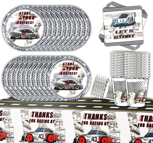 Rennen Partygeschirr Kindergeburtstag, 61Pcs Off-Road Vehicle Birthday Party Supplies, Junge Gebutstag Partyzubehör,Teller Tassen Servietten Tischdecke, Set Table Decoration 20 People Rennen Partygeschirr Kindergeburtstag, 61Pcs Off-Road Vehicle Birthday Party Supplies, Junge Gebutstag Partyzubehör,Teller Tassen Servietten Tischdecke, Set Table Decoration 20 People von Doyomtoy