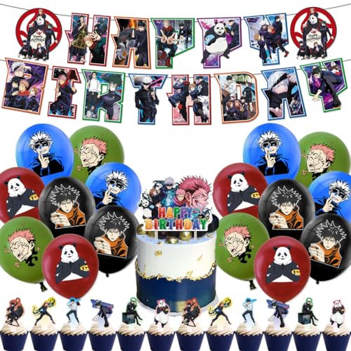Spell Return Battle Geburtstag,Doyomtoy Party Decorations Luftballon Cupcake Topper Thema College Geburtstag für Kinder Geburtstags Party 30 Stück von Doyomtoy